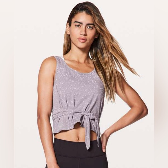 Lululemon Its A Tie Tank In Splatter Dye Dusty Dawn Size 6 - Picture 3 of 11